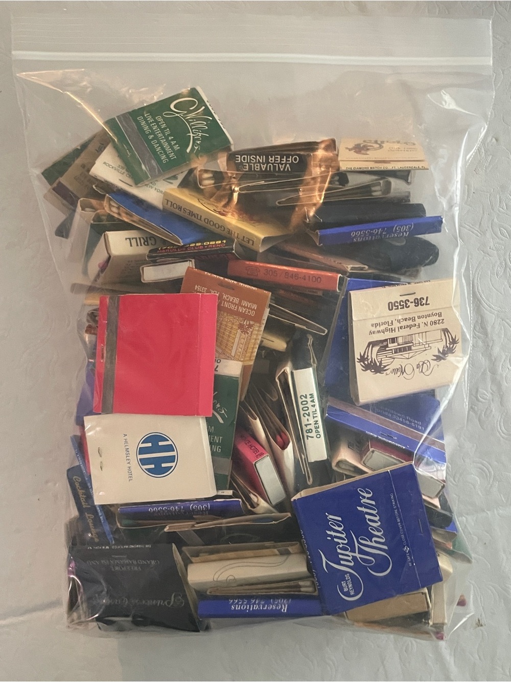 Assorted vintage matchbooks